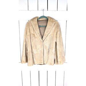 Vintage genuine fur coat jacket